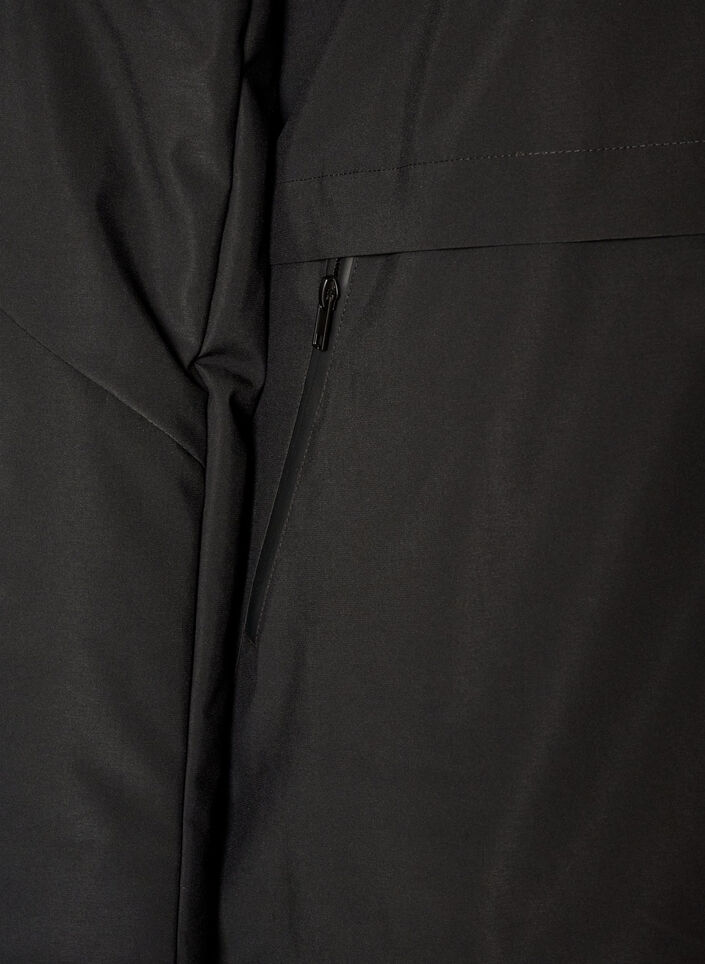 Veste d'hiver avec capuche et taille ajustable, Noir, Packshot image number 3