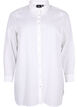 Chemise longue en lin et en coton, Bright White, Packshot image number 0