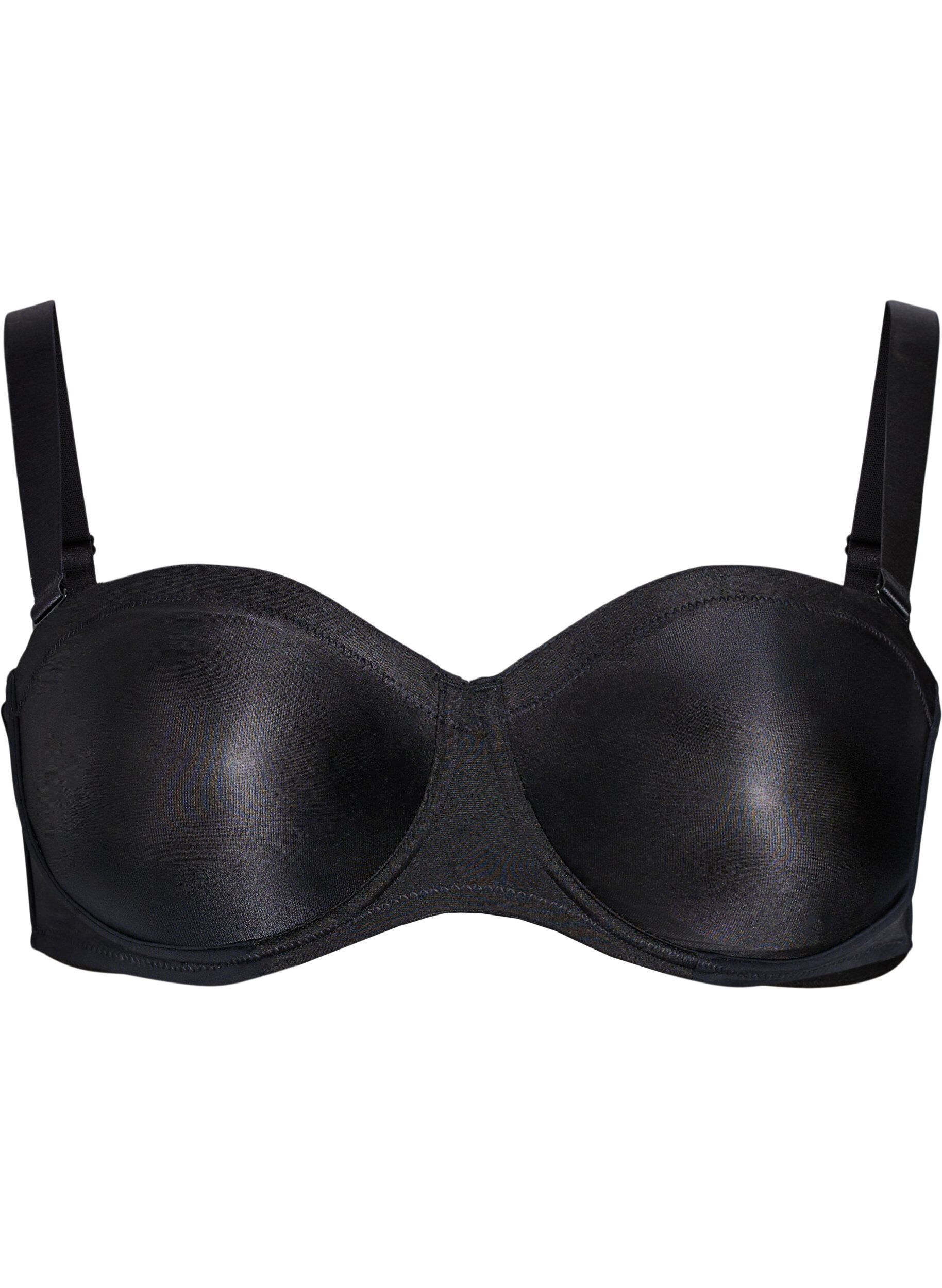 ZizziStrapless beha met beugel, Zwart, Packshot image number 2