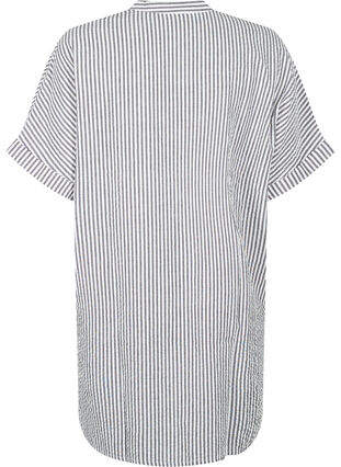 Chemise rayée avec poches de poitrine, White/Black Stripe, Packshot image number 1