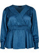 Tone-on-tone blouse met smock patroon, Midnight, Packshot image number 0