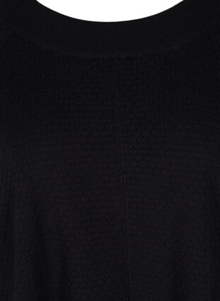 Poncho tricoté texturé, Black, Packshot image number 2