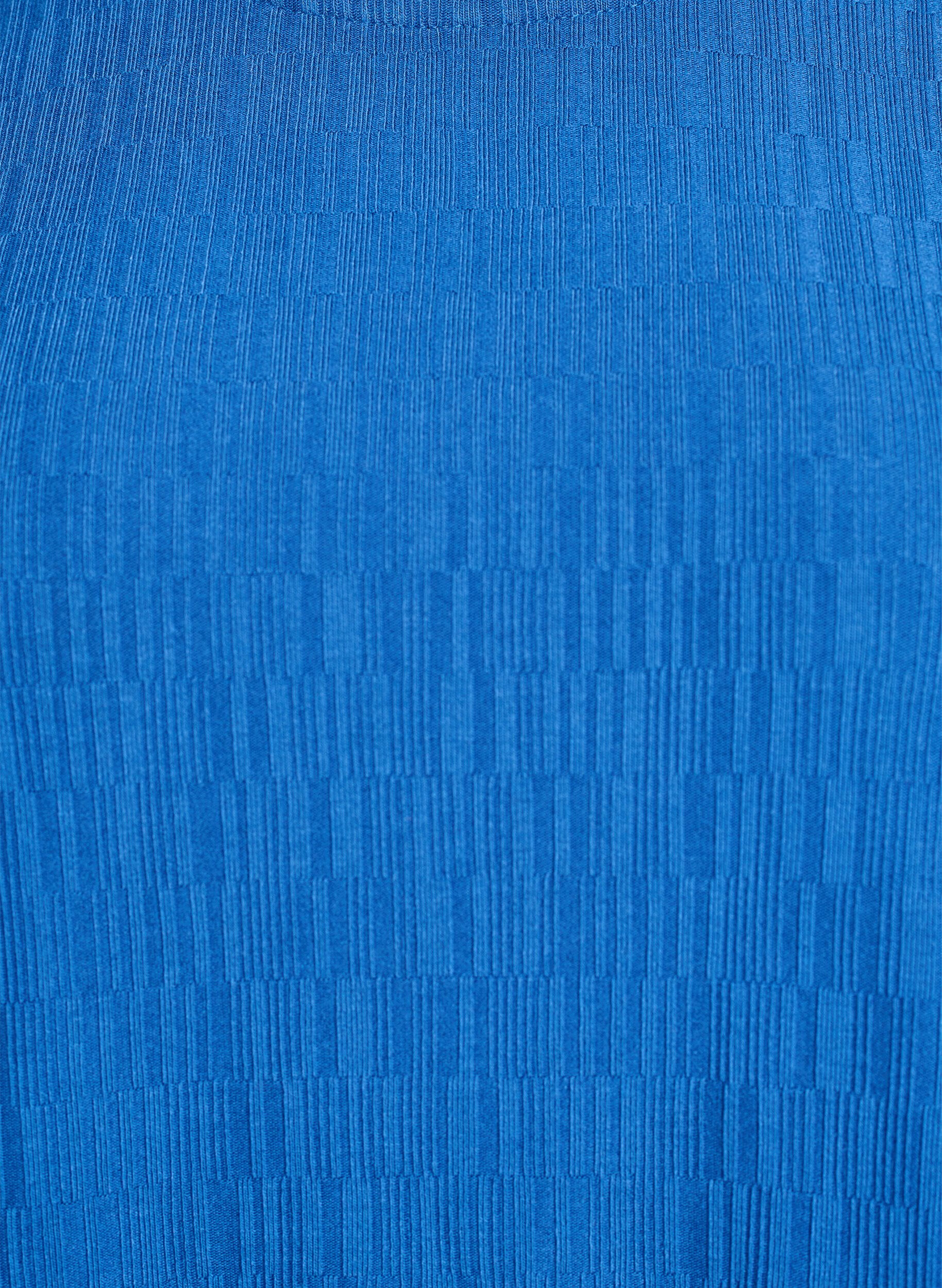 ZizziChemisier &agrave; texture et manches 3/4, Bleu, Packshot image number 2
