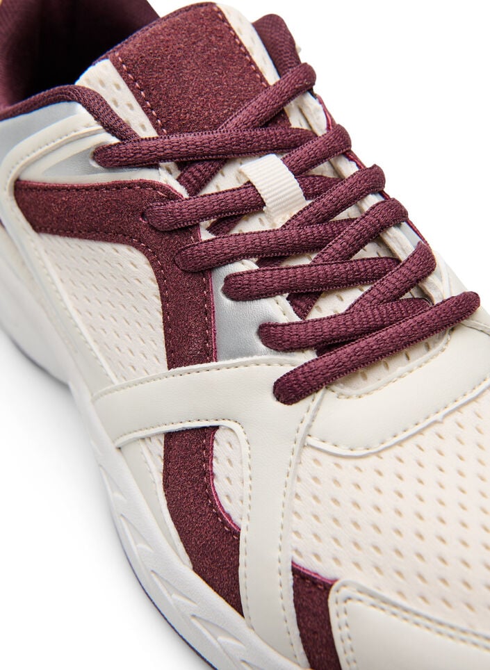 Baskets sportives en maille, Bordeaux, Packshot image number 3