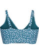 Soutien-gorge de bikini à fleurs avec détails à volants, Bleu pétrole, Packshot image number 1