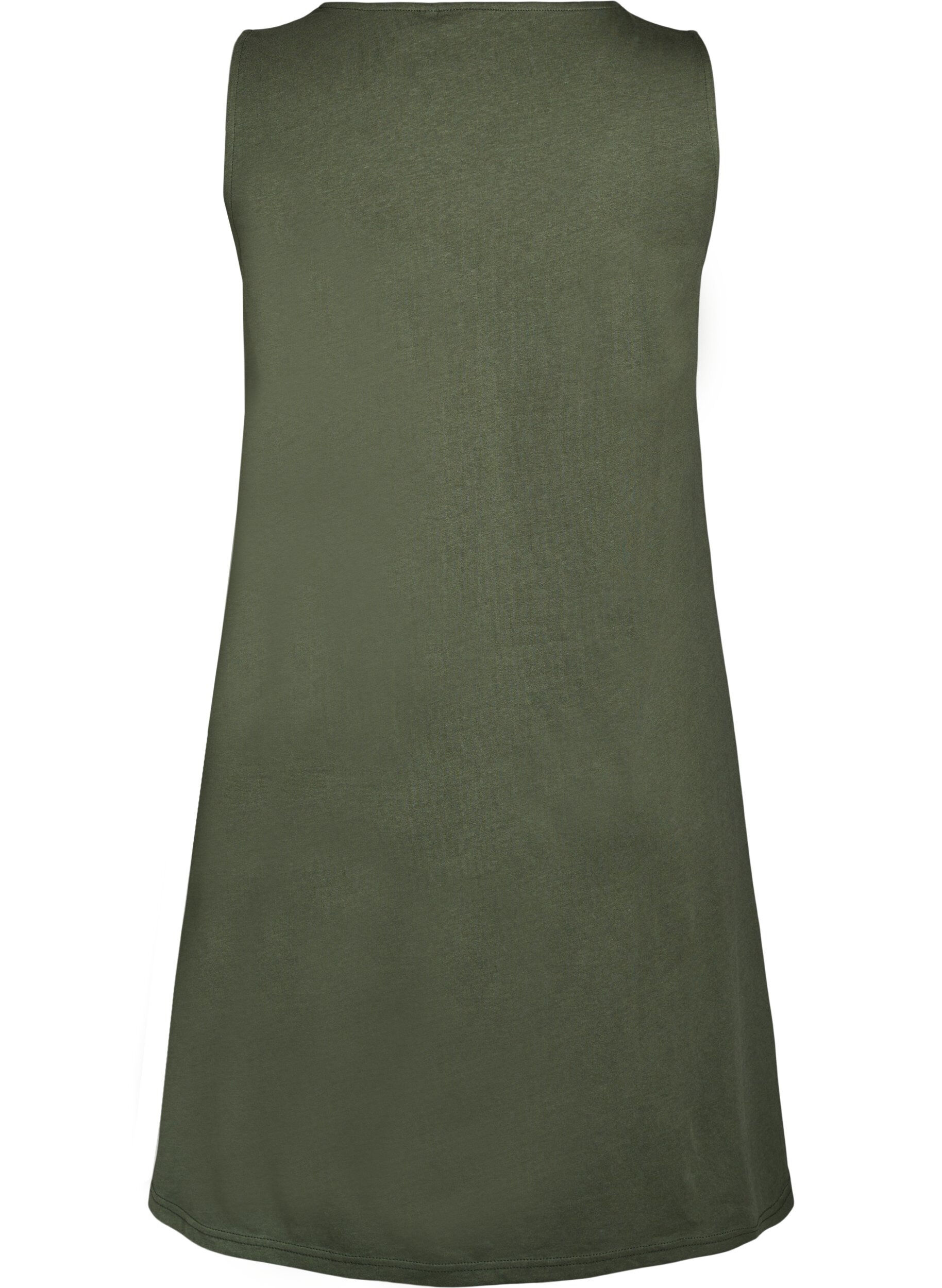 Zizzi Robe &eacute;vas&eacute;e sans manches, Vert, Packshot image number 1