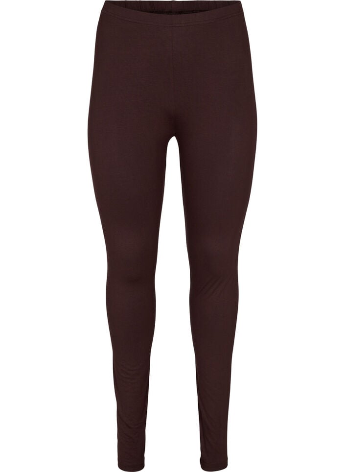 Leggings basiques en viscose, Marron, Packshot image number 0