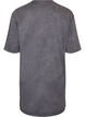 Losse T-shirt jurk met een gewassen look, Grijs, Packshot image number 1