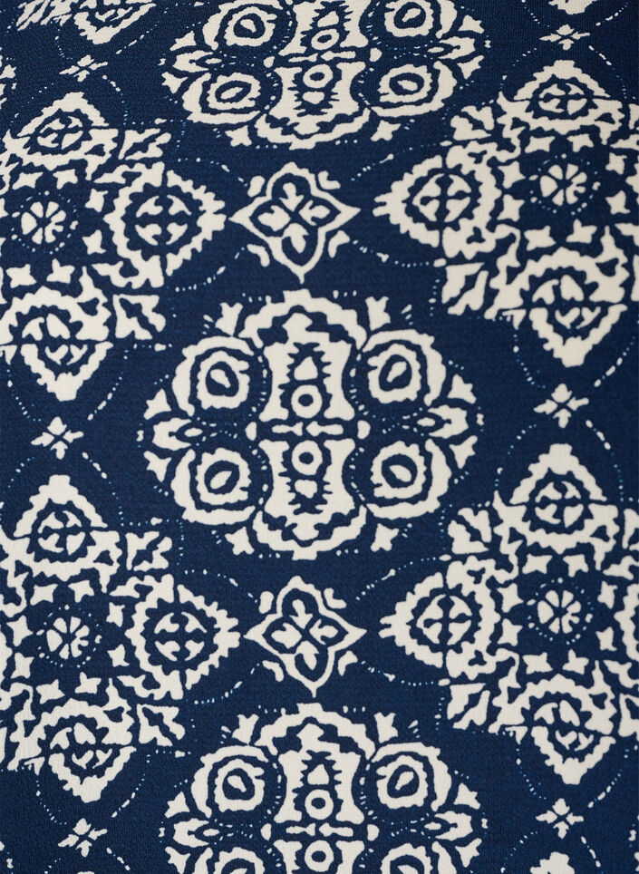 Robe &agrave; manches courtes avec imprim&eacute;, Bleu, Packshot image number 2