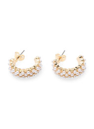 Cercles avec petites perles, Gold w. Pearl, Packshot