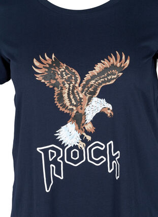 T-shirt met korte mouwen en print, Navy Blazer/Rock, Packshot image number 2