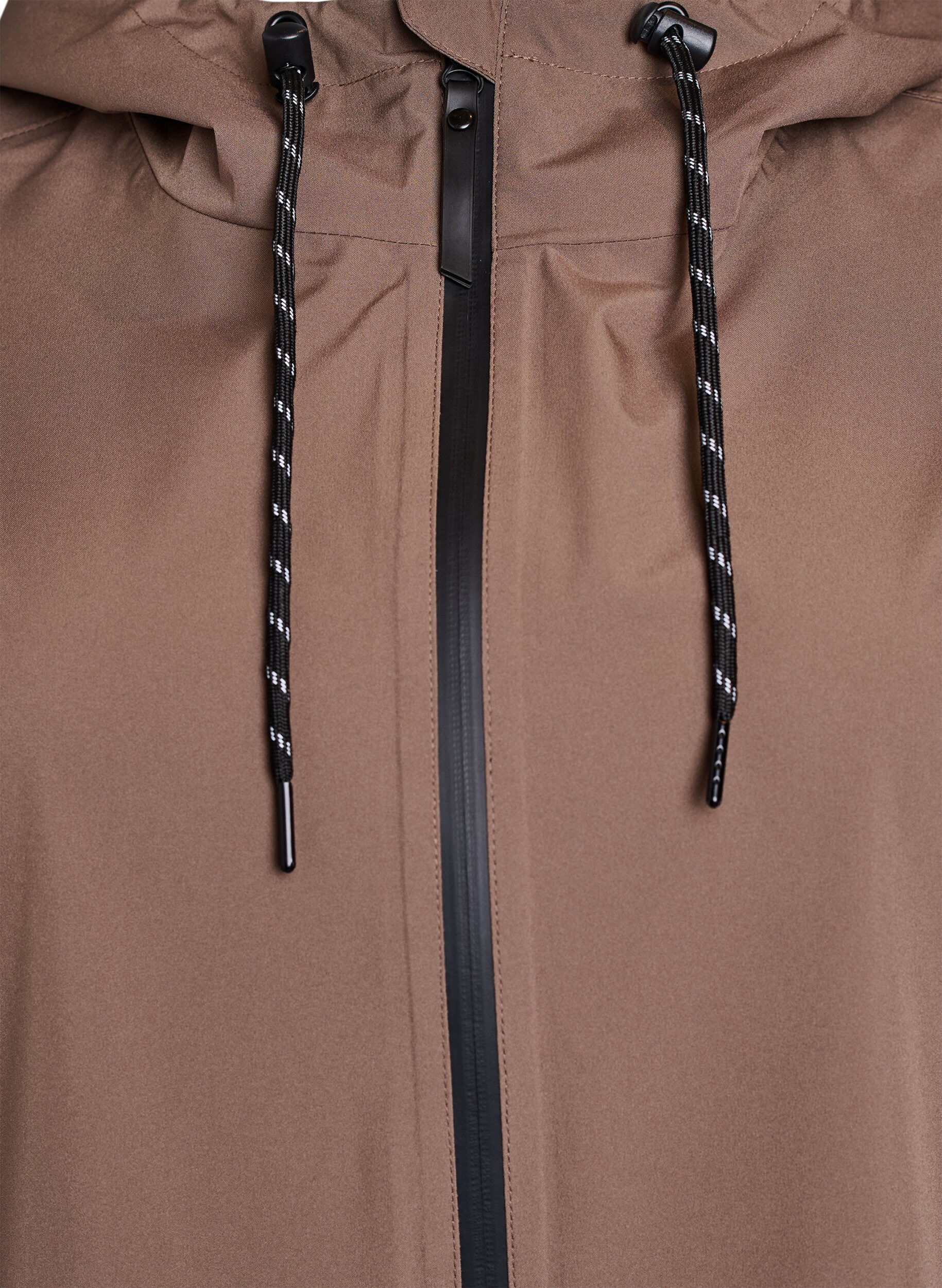 ZizziRegenjas met zakken en capuchon, Bruin, Packshot image number 2