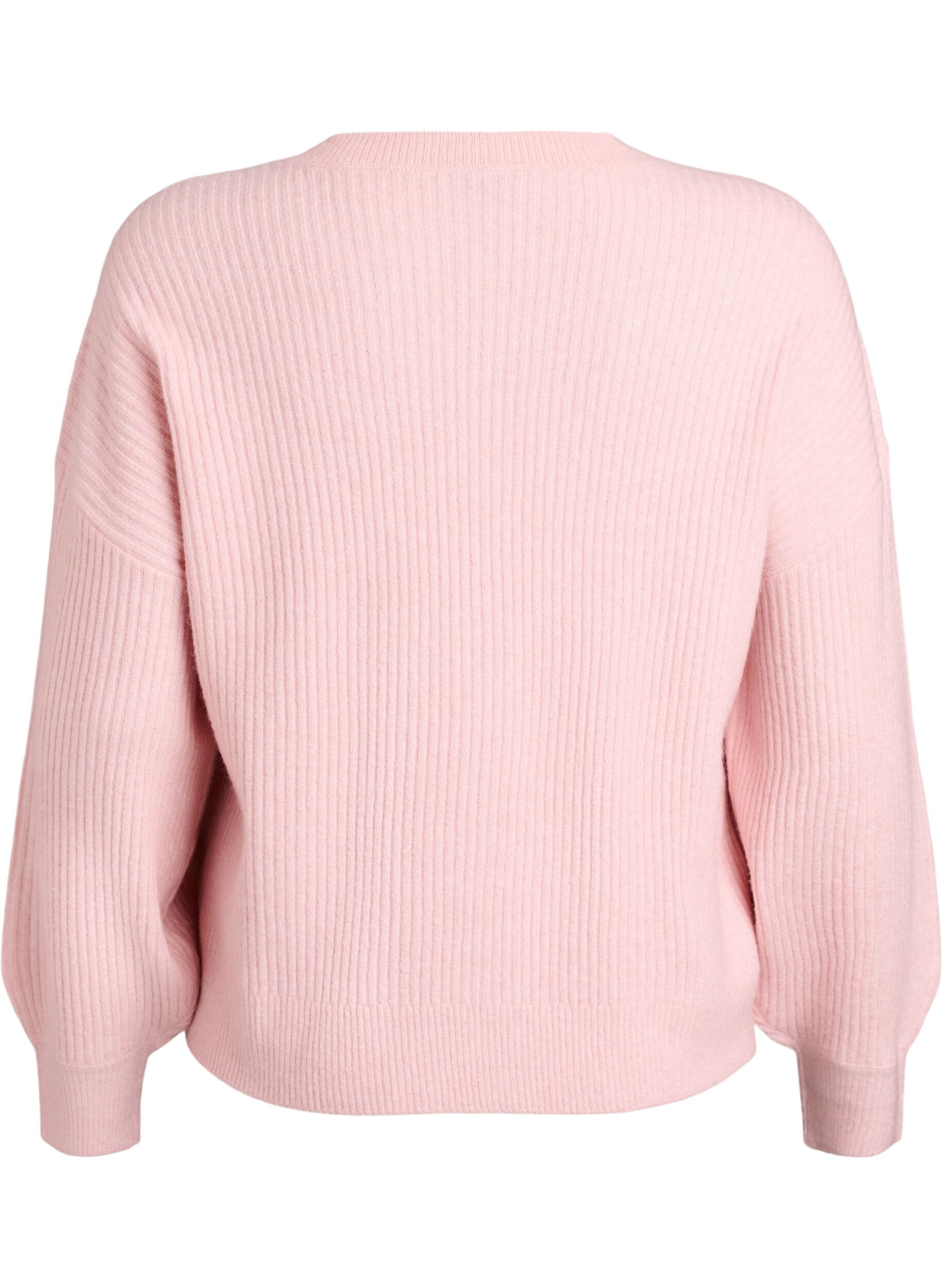 ZizziCardigan en tricot c&ocirc;tel&eacute; avec boutons, Rose, Packshot image number 1