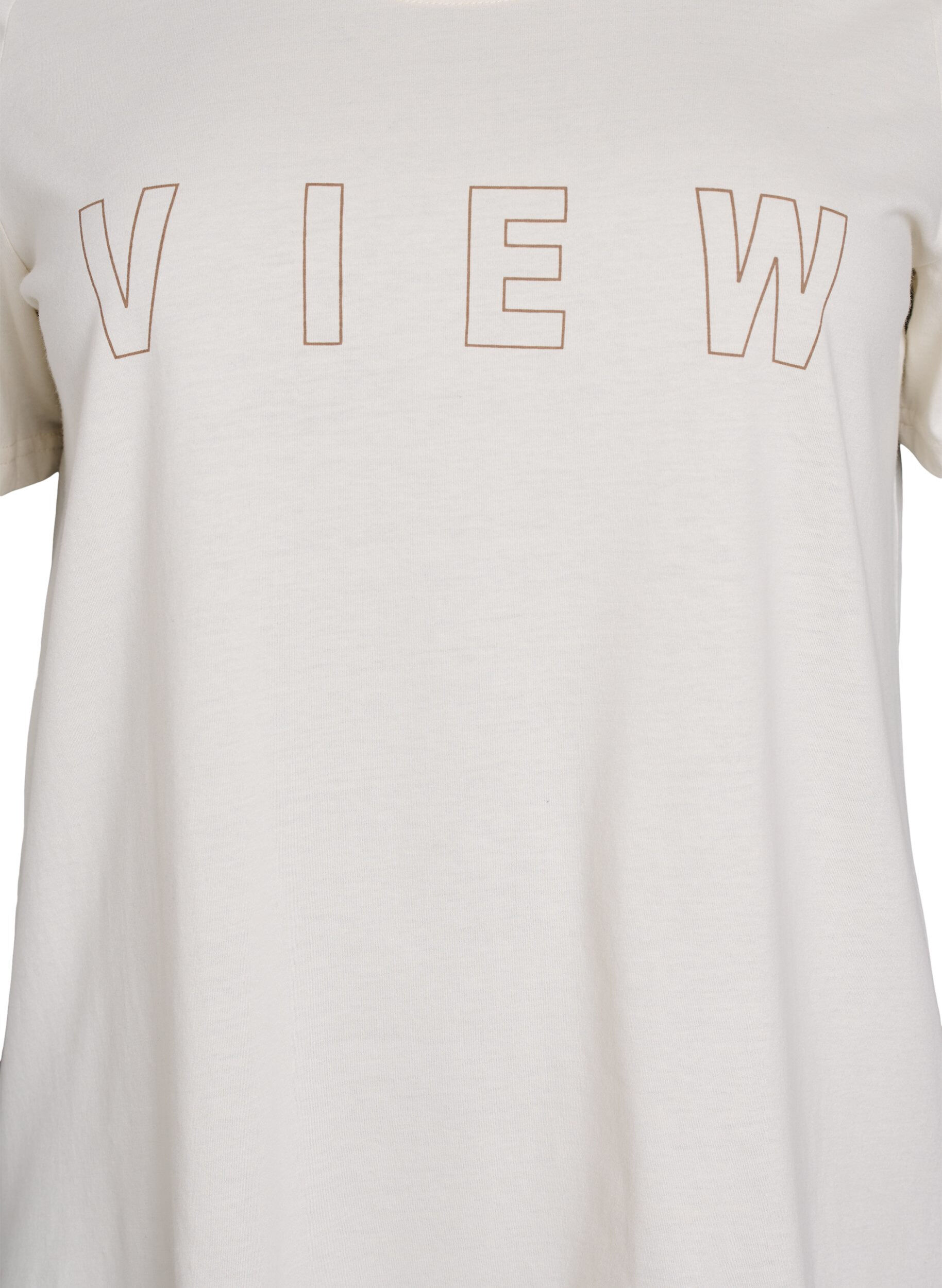 Zizzi FLASH - T-shirt avec motif, Vanille, Packshot image number 2