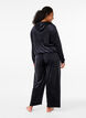 Pantalon ample en velours, Black, Model image number 1