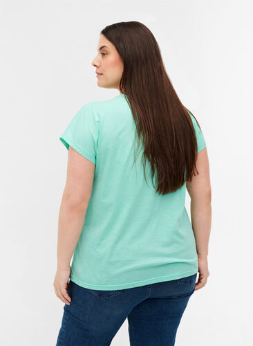 Katoenen t-shirt met print, Cabbage FLOWER, Model image number 1