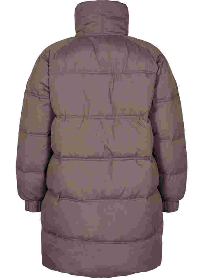 Winterjas met zakken en hoge kraag, Iron, Packshot image number 1