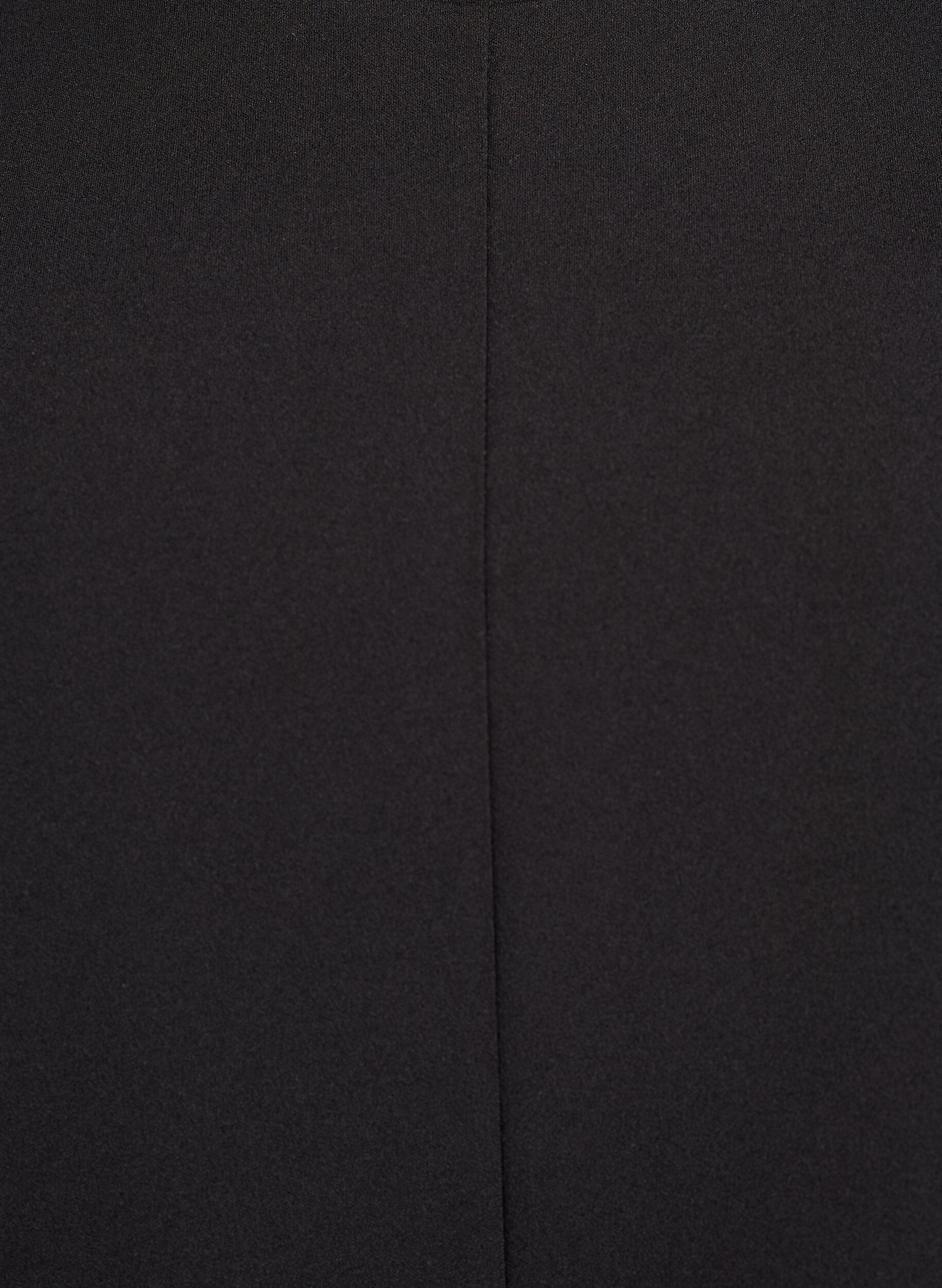 Zizzi Blouse &agrave; manches courtes avec pinces de cintrage, Noir, Packshot image number 2