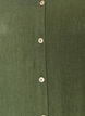 Blouse en lin et viscose avec col en V, Vert, Packshot image number 2