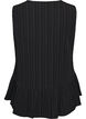 Mouwloze blouse met textuur en een striksluiting, Zwart, Packshot image number 1