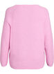 Blouse en maille &agrave; col V et manches raglan, Rose, Packshot image number 1