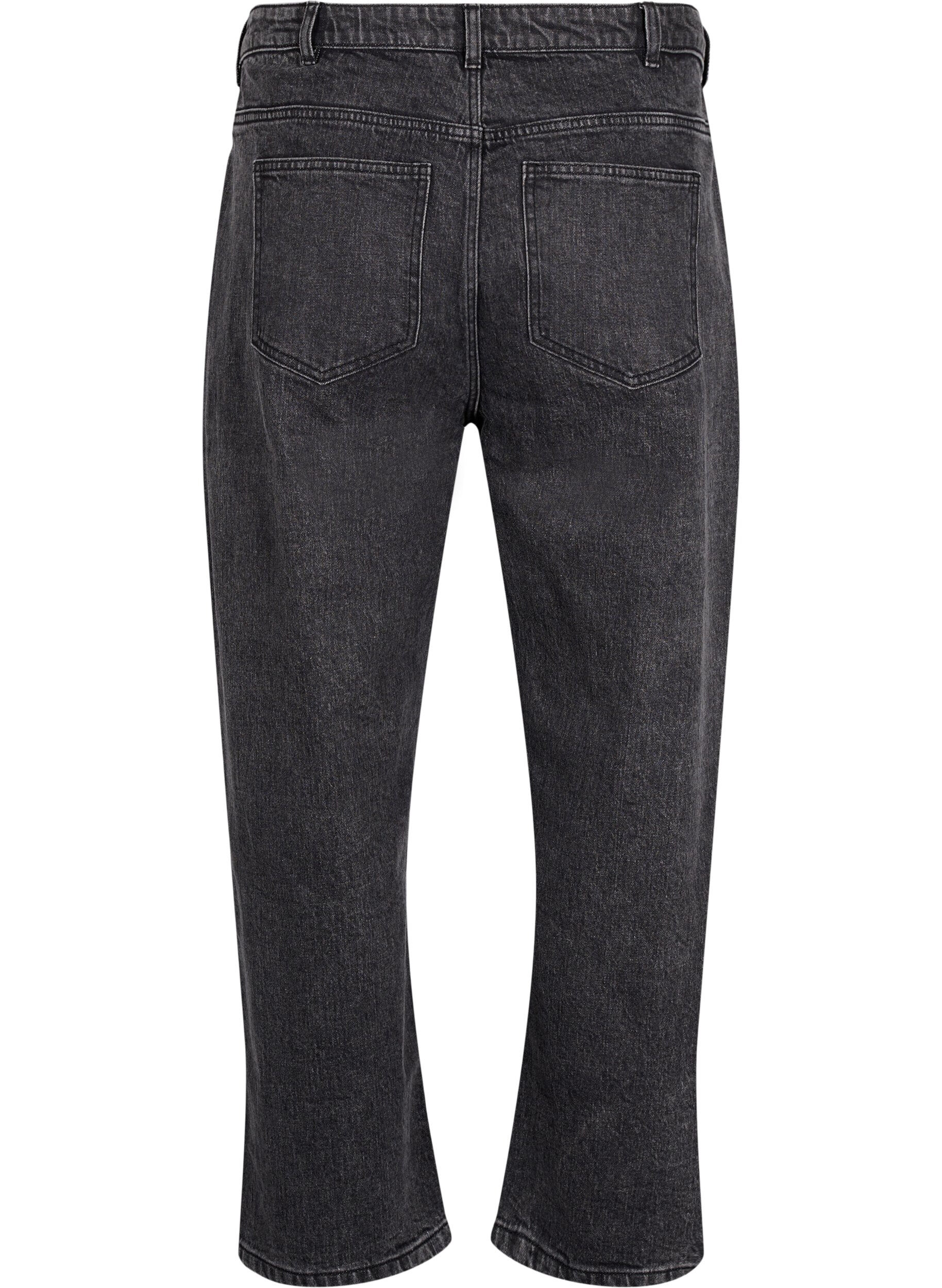 ZizziLosse jeans met gekorte lengte, Grijs, Packshot image number 1