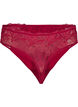 String en microfibre avec dentelle, Rouge, Packshot image number 1