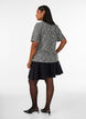 Blouse avec d&eacute;tail boutonn&eacute;, Vanille, Model image number 2
