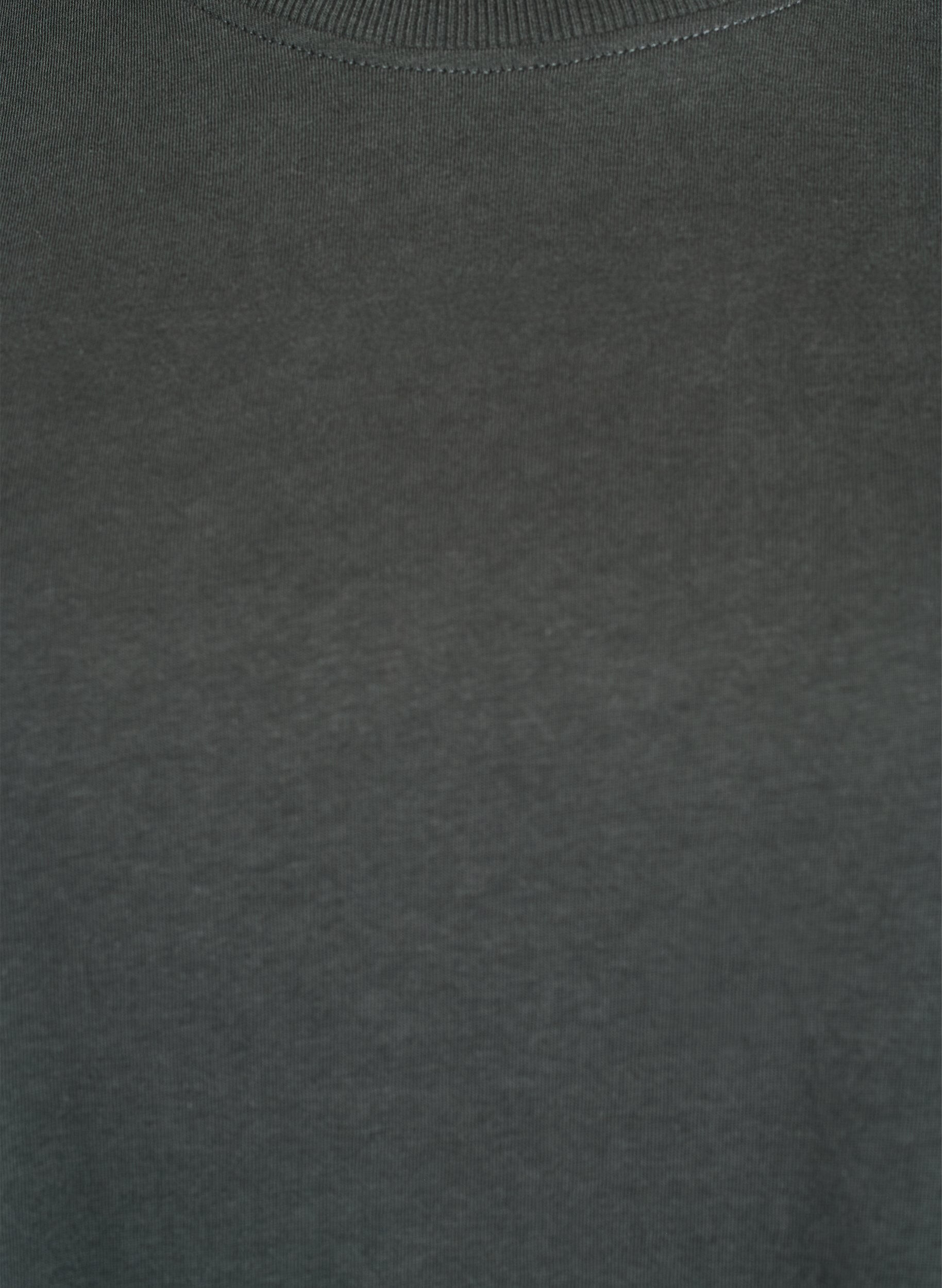 ZizziBasic katoenen T-shirt met ronde hals, Groen, Packshot image number 2