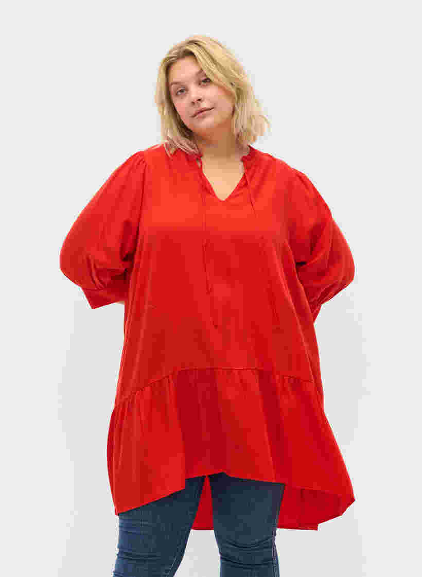 Robe à manches 3/4, Fiery Red, Model image number 0