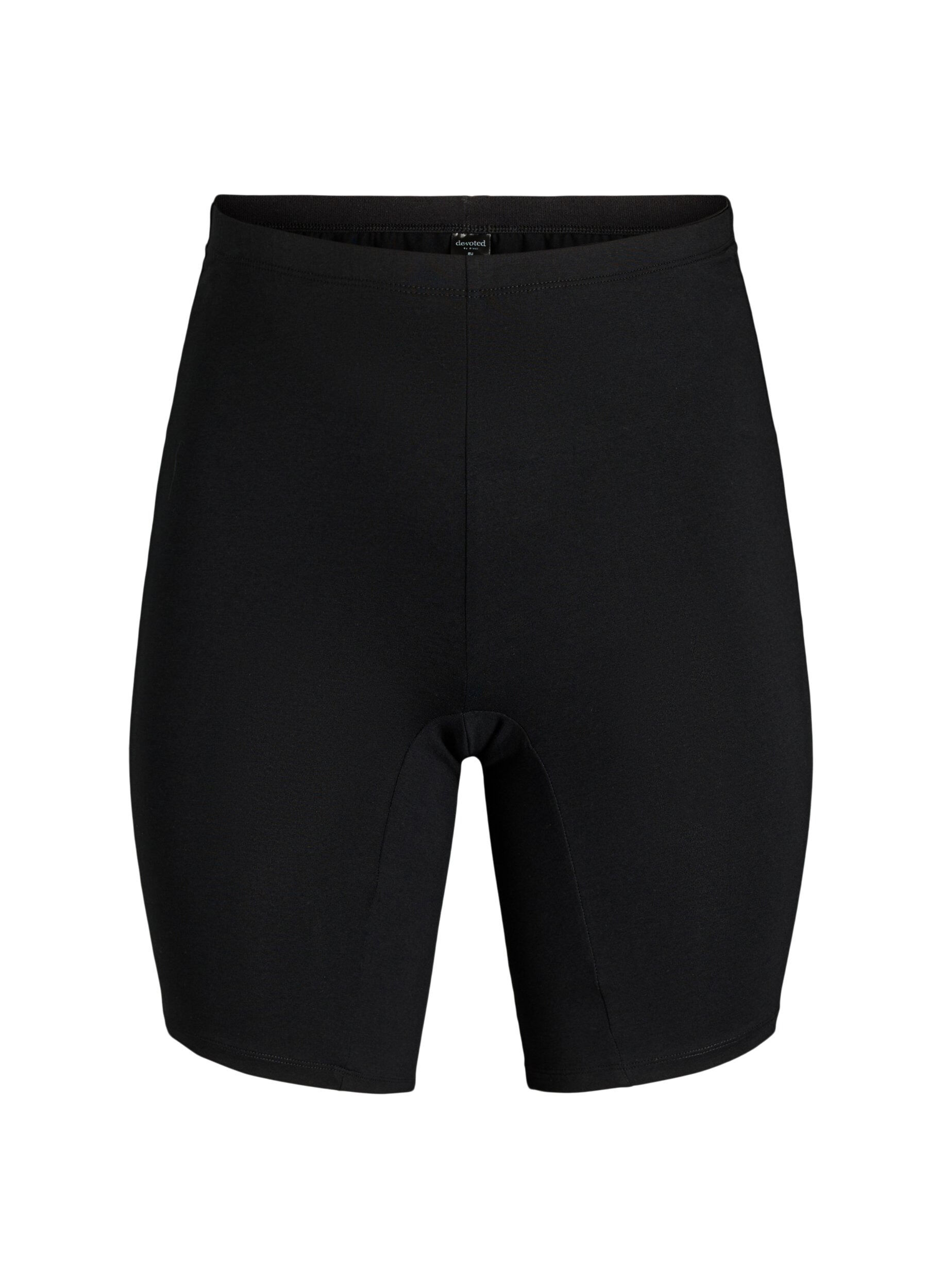 Zizzi Culotte en coton &agrave; jambes longues, Noir, Packshot image number 0