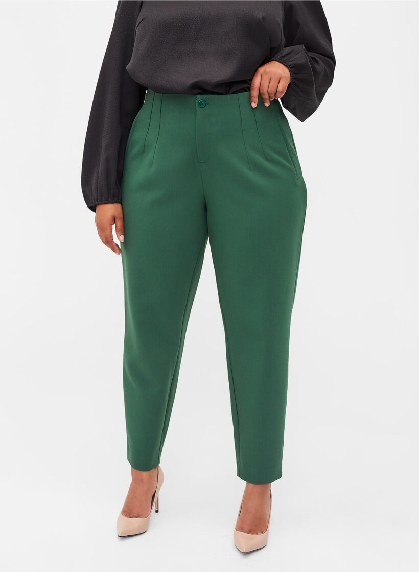 Pantalon classique taille haute, Formal Garden, Model image number 2