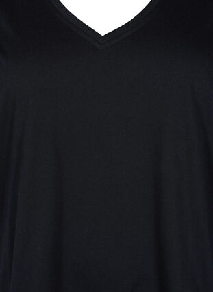FLASH - T-shirts 2-pack à col en V, Black/Black, Packshot image number 3