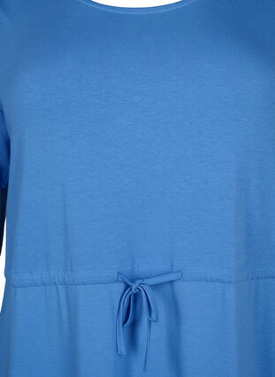 Robe midi en coton à manches courtes, Marina SOLID, Packshot image number 2