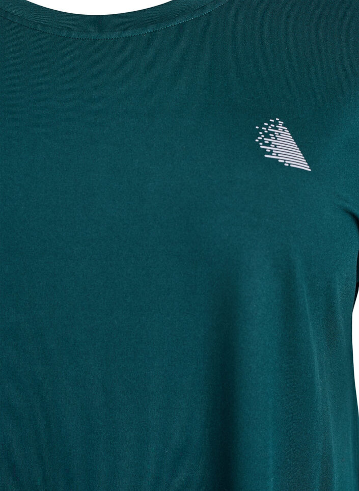 Effen gekleurd trainingsshirt, Groen, Packshot image number 2
