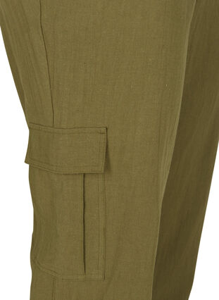 Pantalon en lin, Ivy green, Packshot image number 3