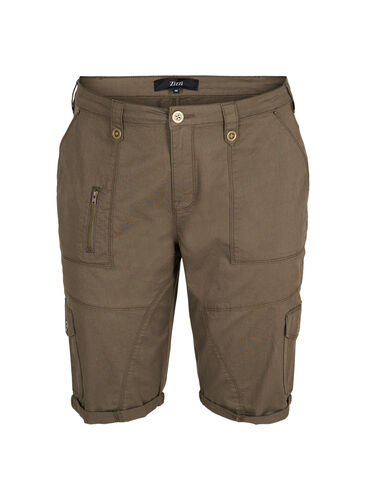 Short en coton avec des poches, Tarmac, Packshot image number 0