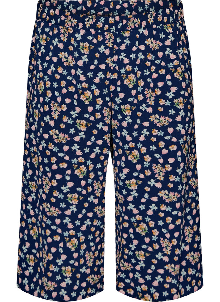 Pantalon ample avec imprim&eacute;, Bleu Clair, Packshot image number 0