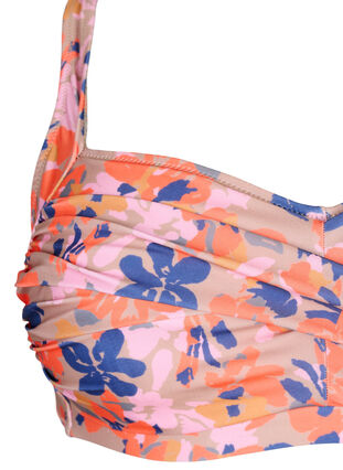 Haut de bikini imprimé, Retro Flower, Packshot image number 2