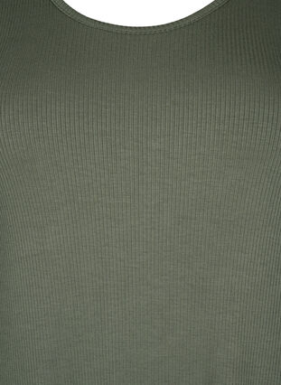 Mouwloze, geribde jurk van viscose, Thyme, Packshot image number 2