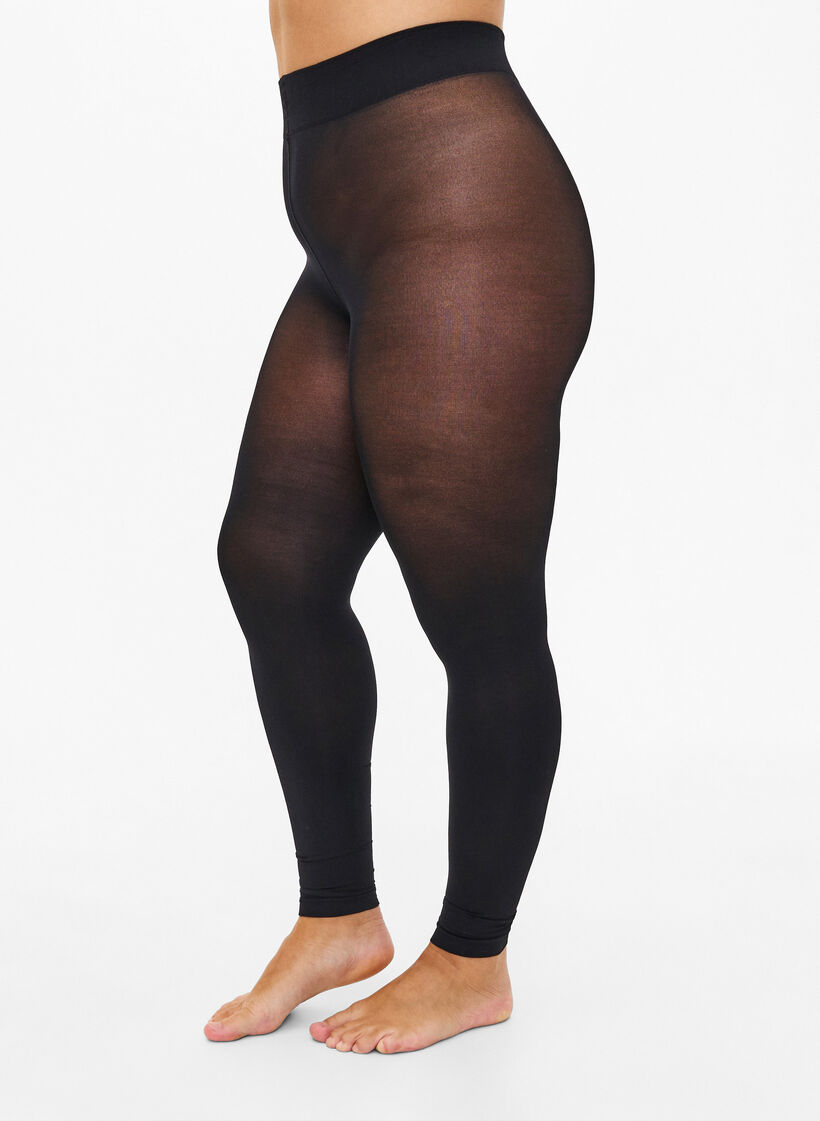 Legging in 80 denier, Zwart, Model image number 0