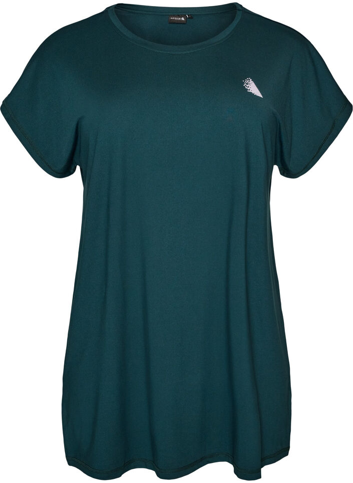 T-shirt d'entra&icirc;nement long, Vert fonc&eacute;, Packshot image number 0
