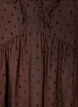 Viscose blouse met een stippenstructuur en V-hals, Bruin, Packshot image number 2