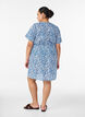 Robe courte en coton &agrave; imprim&eacute; floral, Bleu, Model image number 2