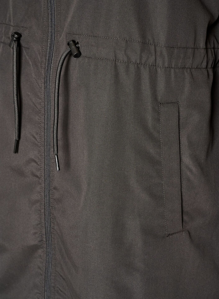 Parka l&eacute;g&egrave;re avec capuche, Noir, Packshot image number 3