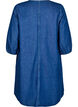 Robe courte en jean avec manches 3/4, Bleu, Packshot image number 1