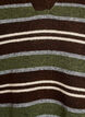 Gebreide blouse met strepen en polokraag, Bruin, Packshot image number 2