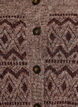 Vest met jacquardpatroon, Bruin, Packshot image number 2