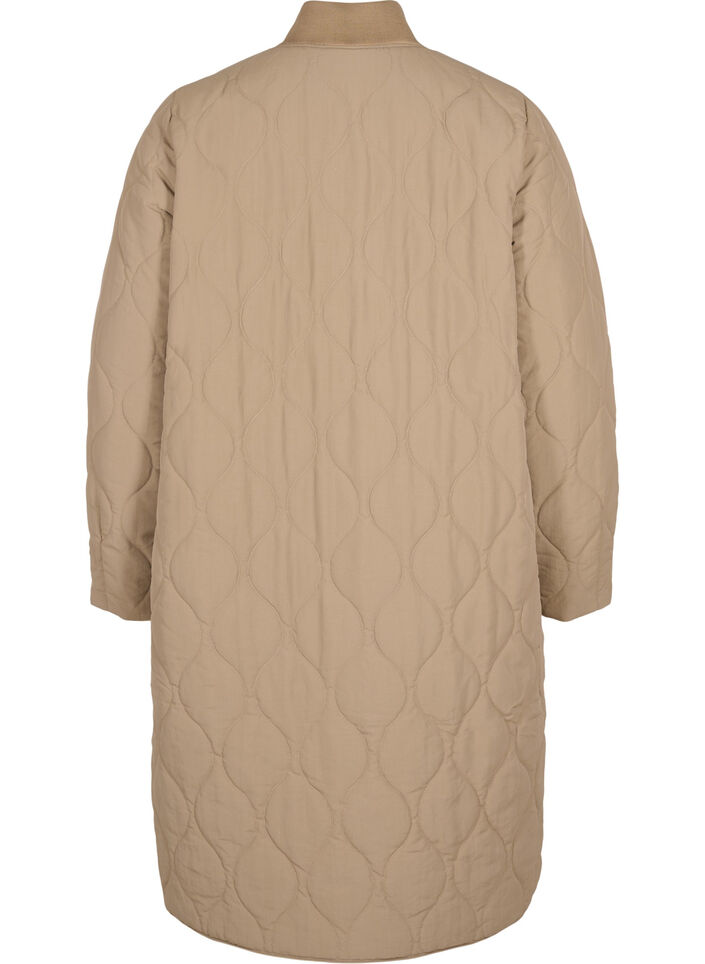 Longue veste matelassée avec fermeture éclair et poches, Amphora, Packshot image number 1