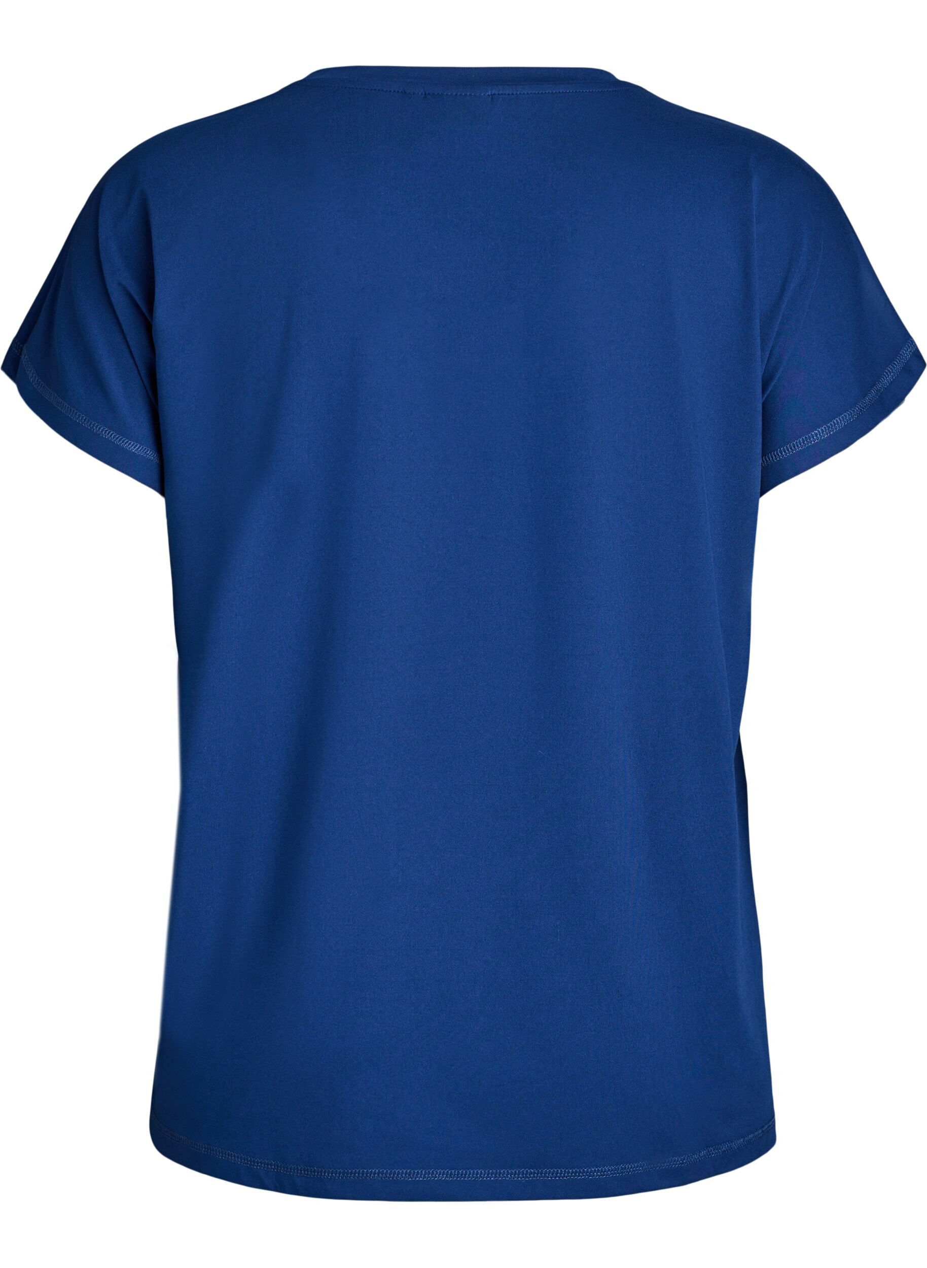 ZizziT-shirt de sport ample avec col en v, Bleu, Packshot image number 1